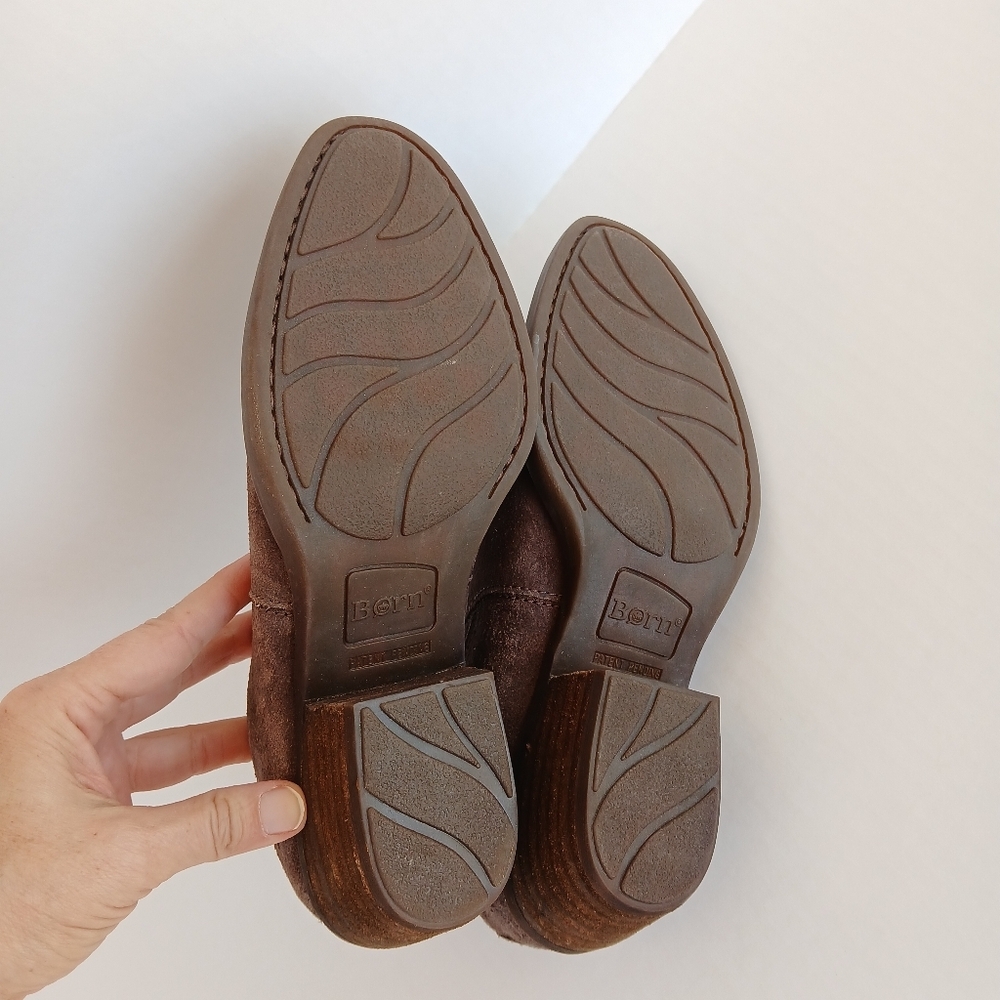 Born Starr Leather Western Mules Slip On - Picture 8 of 8